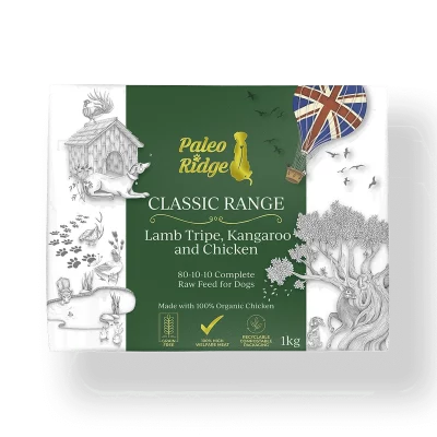 Paleo Ridge Lamb, Tripe, Kangaroo and Chicken 1KG