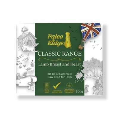 Paleo Ridge Lamb Breast and Heart 500g