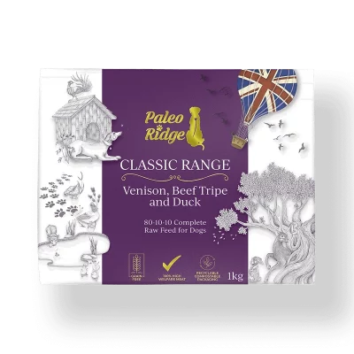 Paleo Ridge Venison, Beef Tripe and Duck 1KG